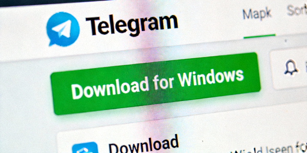 Telegram官网Windows版下载按钮截图 - 显示Download for Windows绿色按钮